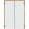 Дверь для сауны Harvia двойная 170х190 прямая осина/прозрачная