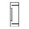 Дверь для сауны Harvia 90x210 Legend черная коробка сосна, прозрачная D92104МL