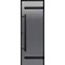 Дверь для сауны Harvia 80x190 Legend черная коробка сосна, серая D81902МL