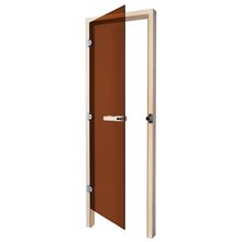 Дверь для сауны Sawo 70x190 730 - 4SGА, с порогом (бронза)