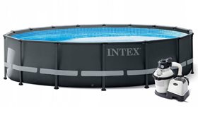 Бассейн INTEX круглый Ultra Frame 610х122 см (комплект) арт.26334NP