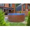 Круглый бассейн ЛАГУНА 2,00х1,25м (темное дерево)