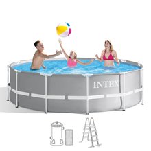 Бассейн INTEX круглый Prism Frame 366x122 см, фильтр-насос,лестница, арт.26718