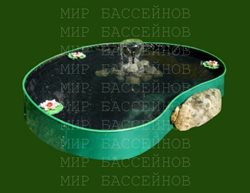 Пруд с фонтаном, диаметр 2,0 м